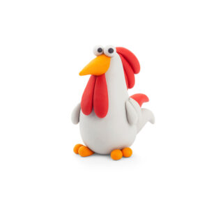 Hey Clay - Modelling Air-Dry Clay with Fun Interactive App - Rooster, series Farm Birds, 3 cans - Image 3