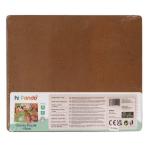 hi Pando - Chunky Wooden Puzzle - Farm Animals - 8pcs - Image 4