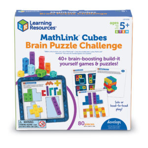 Learning Resources - Mathlink® Cubes Brain Puzzle Challenge - 80 Pieces - Image 5