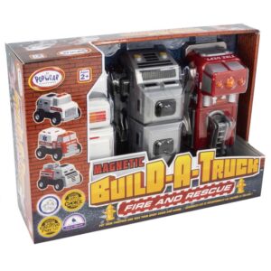 Popular Playthings - Magnetic Build-A-Truck: Fire and Rescue - Image 2