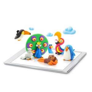 Hey Clay - Modelling Air-Dry Clay with Fun Interactive App - Birds, 15 cans - Image 3