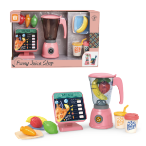 Pretend & Play Blender Set with Sound, Spinning Action & Ordering Station - Pink - Image 4