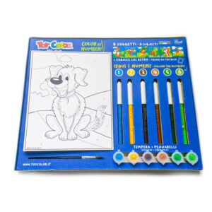 Toy Color - Paint By Numbers Set - 6 Designs with Tempera Paints, Pens & Markers - Image 5