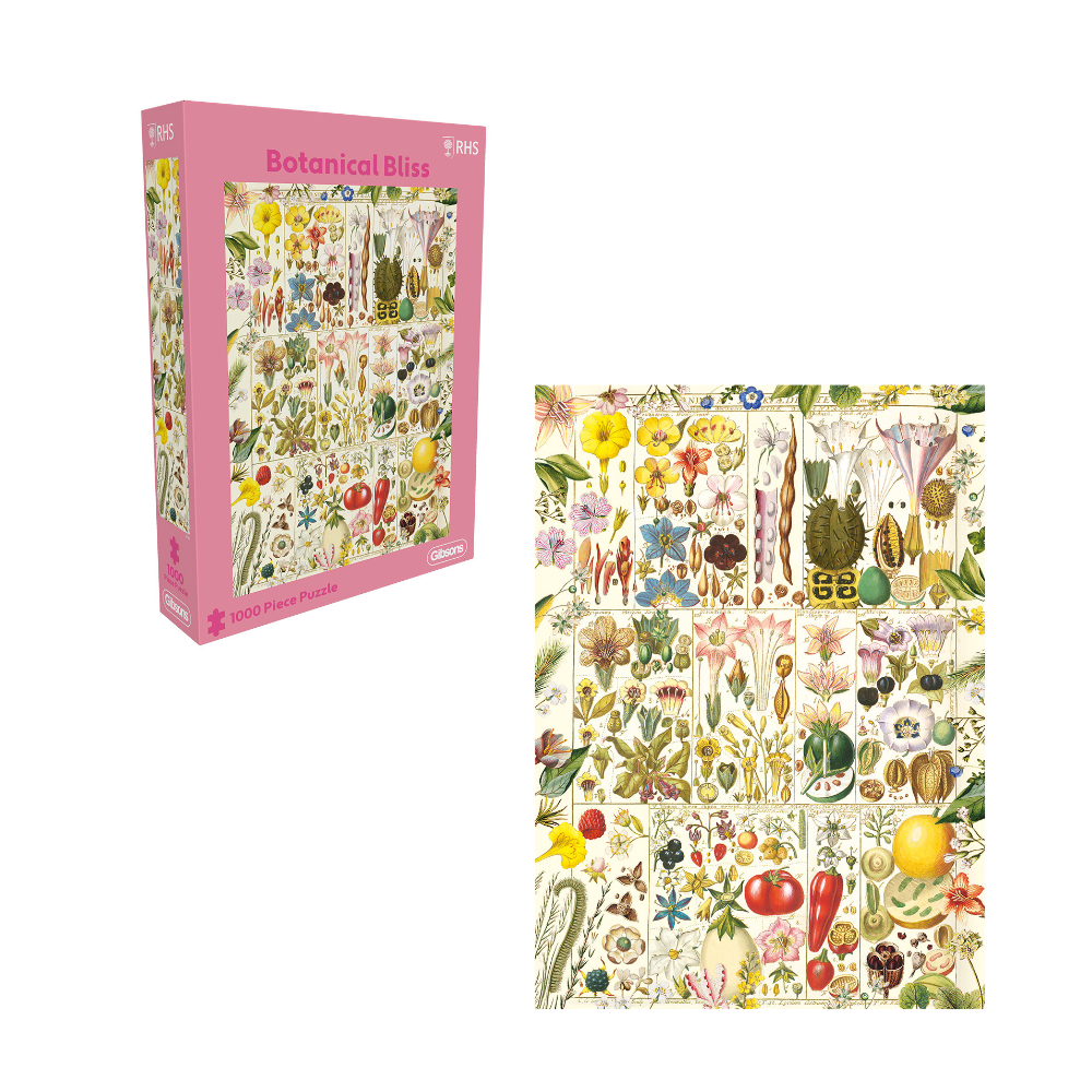 Gibsons - RHS: Botanical Bliss - 1000 Piece Jigsaw Puzzle - BrainPlay