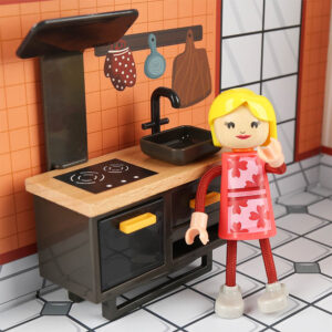 TopBright - Pretend Play Bonnie's Sunshine Kitchen Mini Dollhouse - Image 4