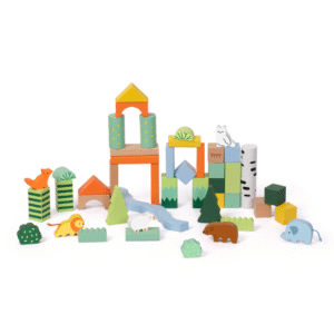 Classic World - Wooden Forest Building Blocks - 50pcs - Image 3