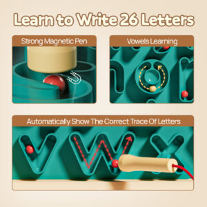 TopBright - Magnetic Maze - Alphabet Tracing Board - Image 3