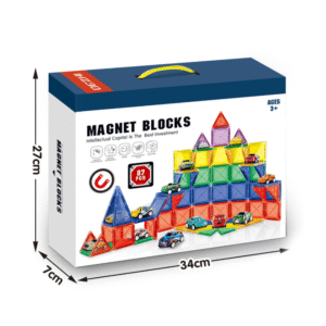 Cogo - Magnetic Tiles with Cars Set - 87 Pieces - Image 3