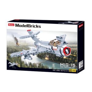 Sluban - Model Bricks - MiG-15 Fighter - 583pcs - Image 3