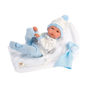 Llorens - Baby Boy Doll & Blanket - 35cm - Image 1