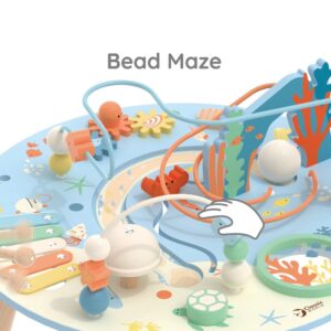 Classic World - Wooden Multi-Activity Table - Ocean-themed - Image 3