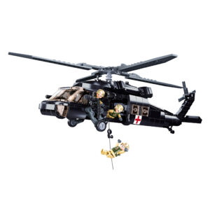 Sluban - Model Bricks - UH 60 Black Hawk - 692pcs - Image 2