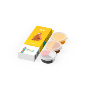 Hey Clay - Modelling Air-Dry Clay with Fun Interactive App - Hen, series Farm Birds, 3 cans - Image 4