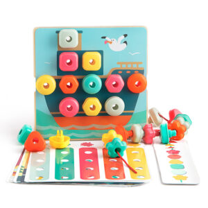 TopBright - Fine Motor Lacing, Stacking and Peg Activity Set - Image 5