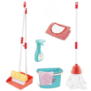 Cogo - Pretend & Play Keeping Tidy Set with Cleaning Tools, Apron & Bucket - Image 4