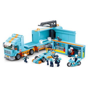 Sluban - Racing Team - F1 Mobile Racing Team Truck and Team - 1044pcs - Image 3