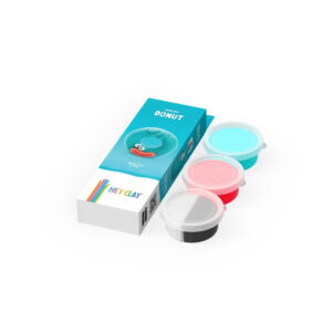 Hey Clay - Modelling Air-Dry Clay with Fun Interactive App - Donut, series Monsters, 3 cans - Image 4