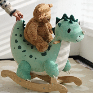 Classic World - Wooden Rocking Dinosaur - 64 x 31 x 60 cm - Image 2