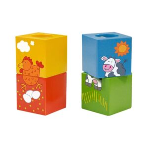 Classic World - Discovery Cubes with Animal Puzzle - 4pcs - Image 4