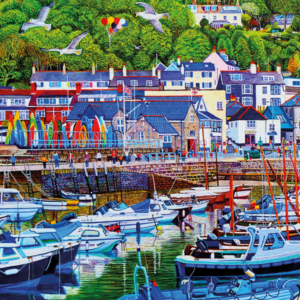 Gibsons - Lyme Regis Harbour - 1000 Piece Jigsaw Puzzle - Image 3