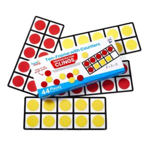 Hand2Mind - Ten Frames With Counters Demonstration Clings: 44 Pieces - Image 3