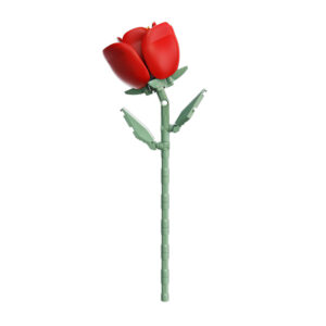 Feelo - Flower Building Block Set - Red Rose - 68 Pieces - Image 4