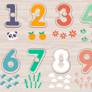 hi Pando - Wooden Peg Puzzle - Number 1-10 - 11pcs - Image 3