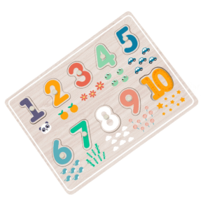 hi Pando - Wooden Peg Puzzle - Number 1-10 - 11pcs - Image 2