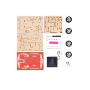 TookyToy - DIY 3D Wooden Cars - Solar Racing Car - Image 4
