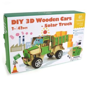 TookyToy - DIY 3D Wooden Cars - Solar Truck - Image 3