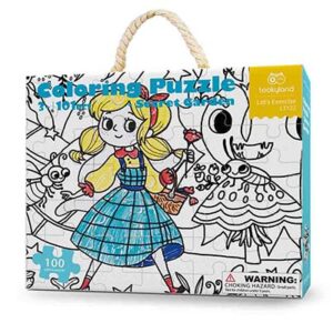 TookyToy - Colouring Puzzle - Secret Garden - 100pcs - Image 4