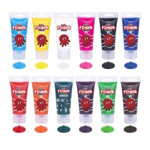 TookyToy - Finger Paint - 12 Colors - 60ml - Image 2