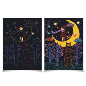 Jar Meló - Scratch Cards Set - Full moon - Image 3