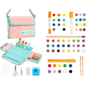 Mideer - Kids Drawing Art Set with Carry-on Bag - Pink - 75pcs - Image 10