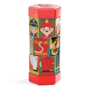 Quercetti - Mix & Match Children & Jobs Rotating Puzzle - Image 3