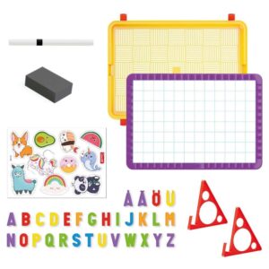 Quercetti - Magnetic Whiteboard Board & Magnetic Letters Activity Set - Image 3