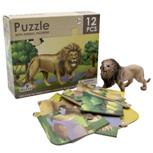National Geographic - Puzzle - Lion - 12pcs with Toy - Image 1