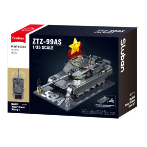 Sluban Building Set: Model Bricks - ZTZ-99AS Tank - 1079 Pieces - Image 2
