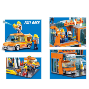 Sluban Building Set: Metropolis - Rescue Headquarters - 407 Pieces - Image 4