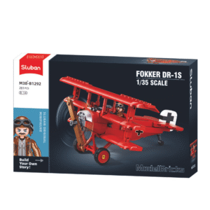 Sluban Building Set: Model Bricks - Fokker DR-1S - 281 Pieces - Image 2