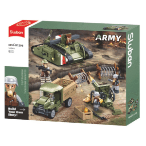 Sluban Building Set: Army - WWI Mark V Tank Offensive - 516 Pieces - Image 2