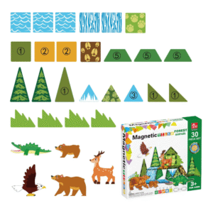 Magnetic Tiles - Forest Animals Set - 30 Pieces - Image 4