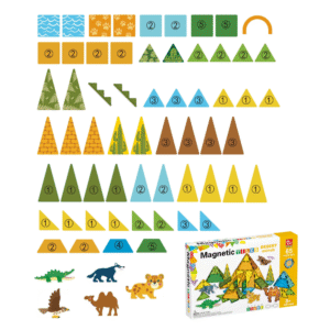Magnetic Tiles - Wild Animals Set - 65 Pieces - Image 3