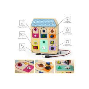 TopBright - Wooden Busy Board - Light Switches - Image 5