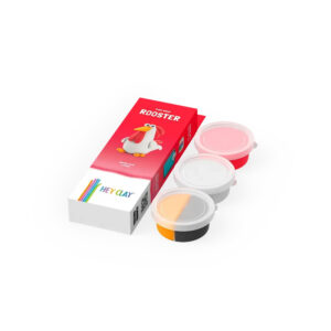 Hey Clay - Modelling Air-Dry Clay with Fun Interactive App - Rooster, series Farm Birds, 3 cans - Image 4