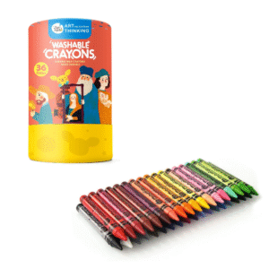 Jar Meló - Wax Crayons Washable - 36 Colours - Image 1