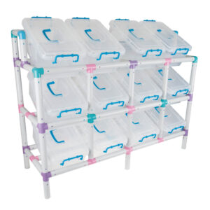 Gigo - Tilt Storage 12 - Grey - Bin & Frame - Image 2