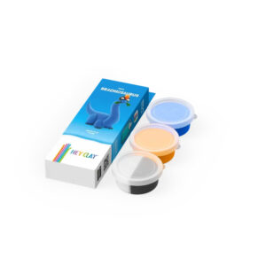 Hey Clay - Modelling Air-Dry Clay with Fun Interactive App - Brachiosaurus, series Dinos, 3 cans - Image 4