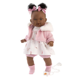 Llorens - Baby Girl Doll with Crying Mechanism, Clothes & Accessories: Diara - 38cm - Image 1