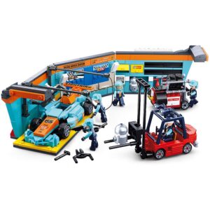 Sluban - Racing Team - F1 Race Team - Grand Prix Garage Set - 555pcs - Image 3